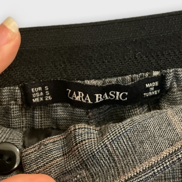 ZARA Plaid Pants, size small - Picture 3 of 5